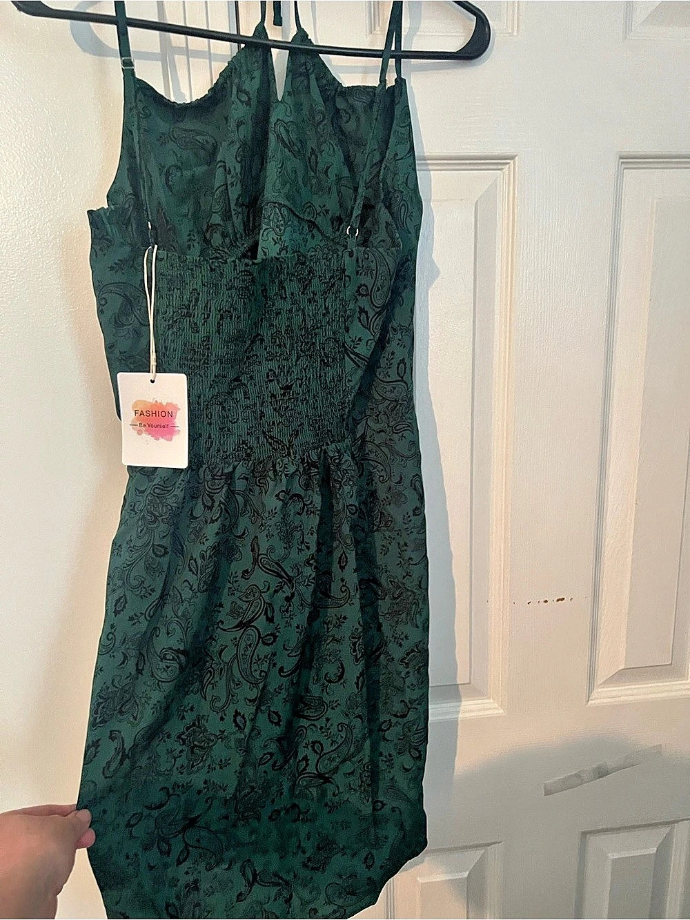 Paisley Maxi Dress in Green NWT